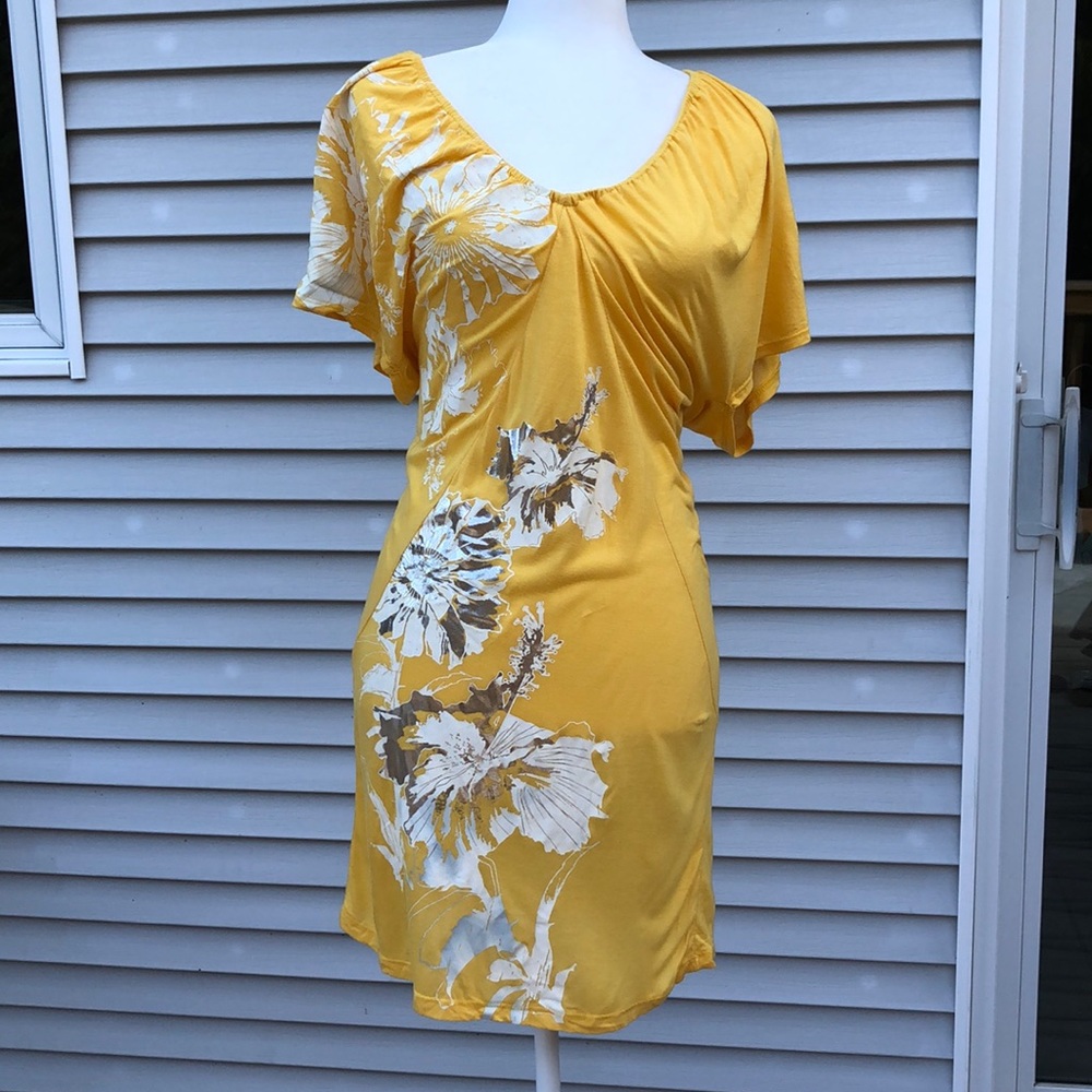 Misope Yellow floral print dress or tunic